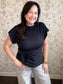 The Bridget Black Tie Blouse - Best & Co. Boutique