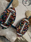 Confetti Bomb Football Earrings - Best & Co. Boutique