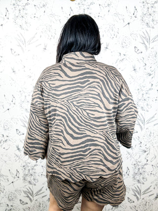 Tiger Theory Striped Pullover