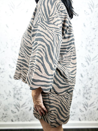 Tiger Theory Striped Pullover