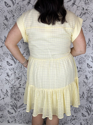 Sunlit Pane Mini Dress