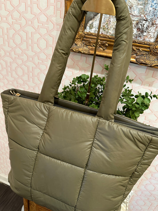 The Brittany-Large Puffer Tote - Best & Co. Boutique