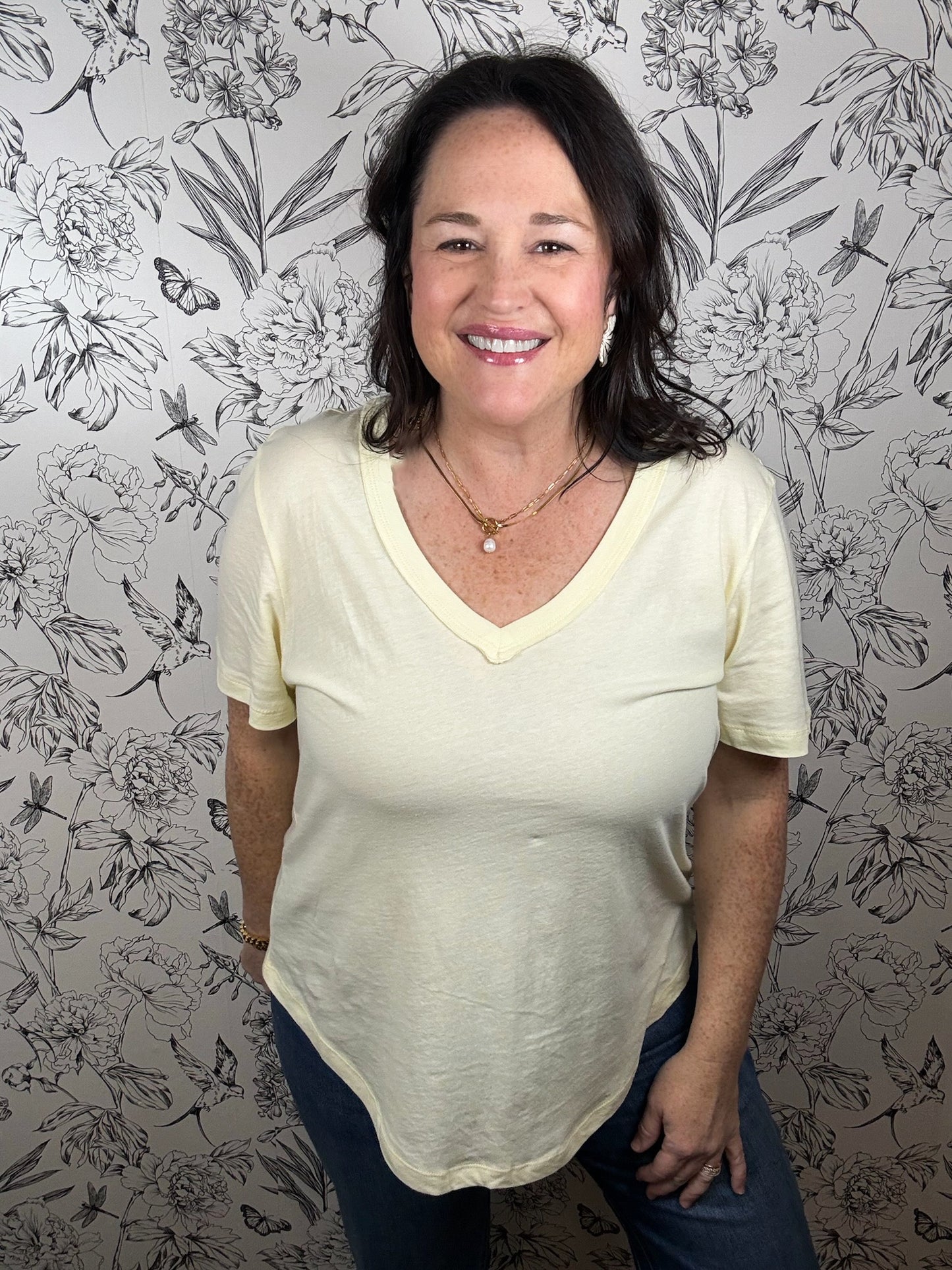 Elara Tee in Pineapple
