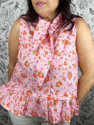 Rose Garden Tie Neck Tank