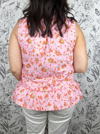 Rose Garden Tie Neck Tank