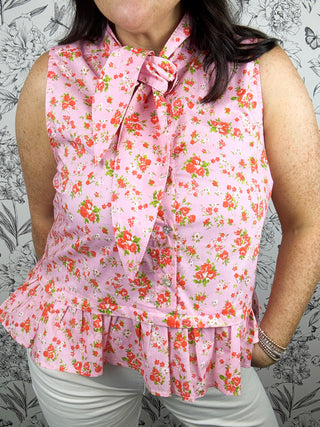 Rose Garden Tie Neck Tank