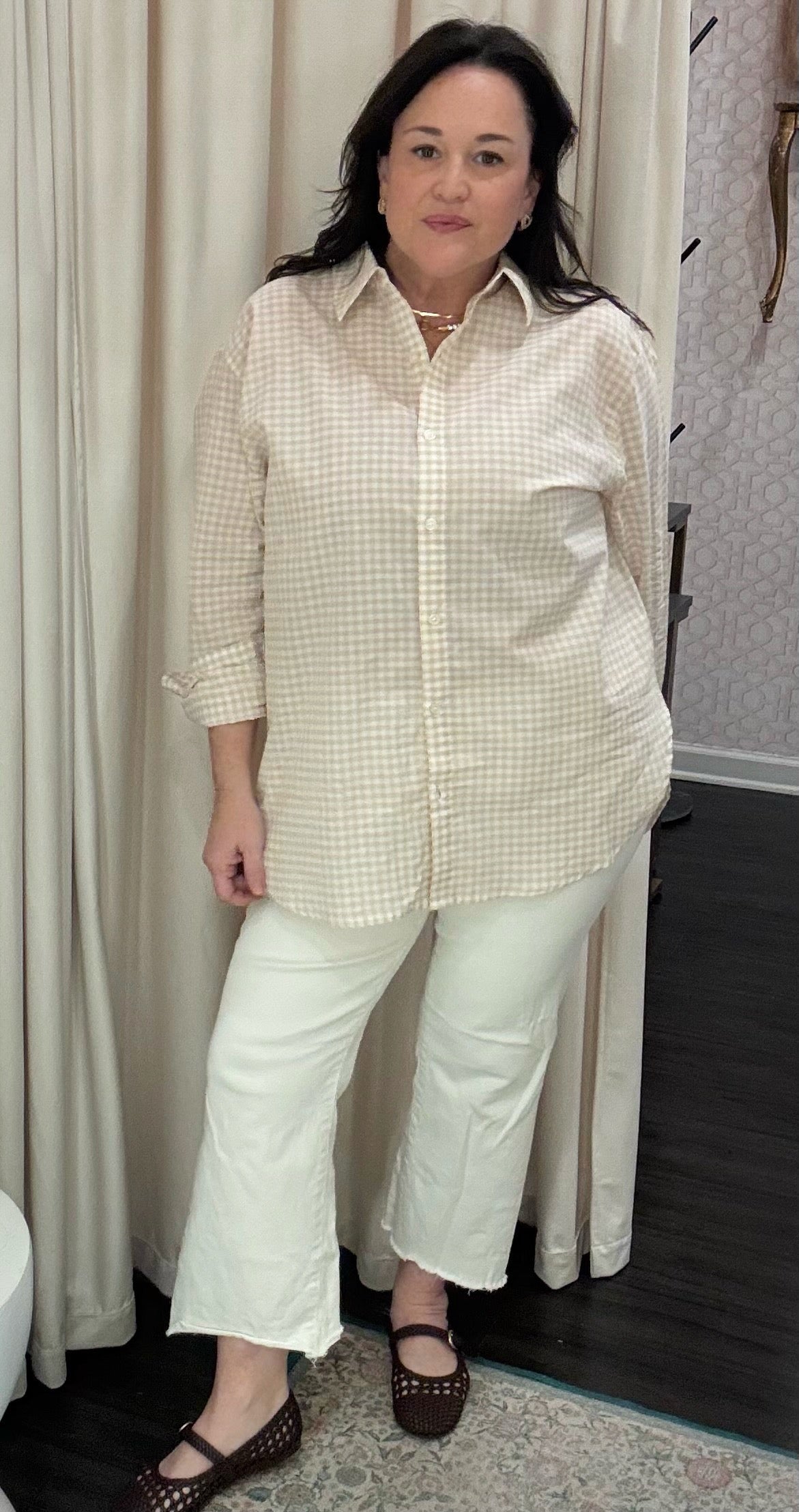 Seaport Button Up Parchment