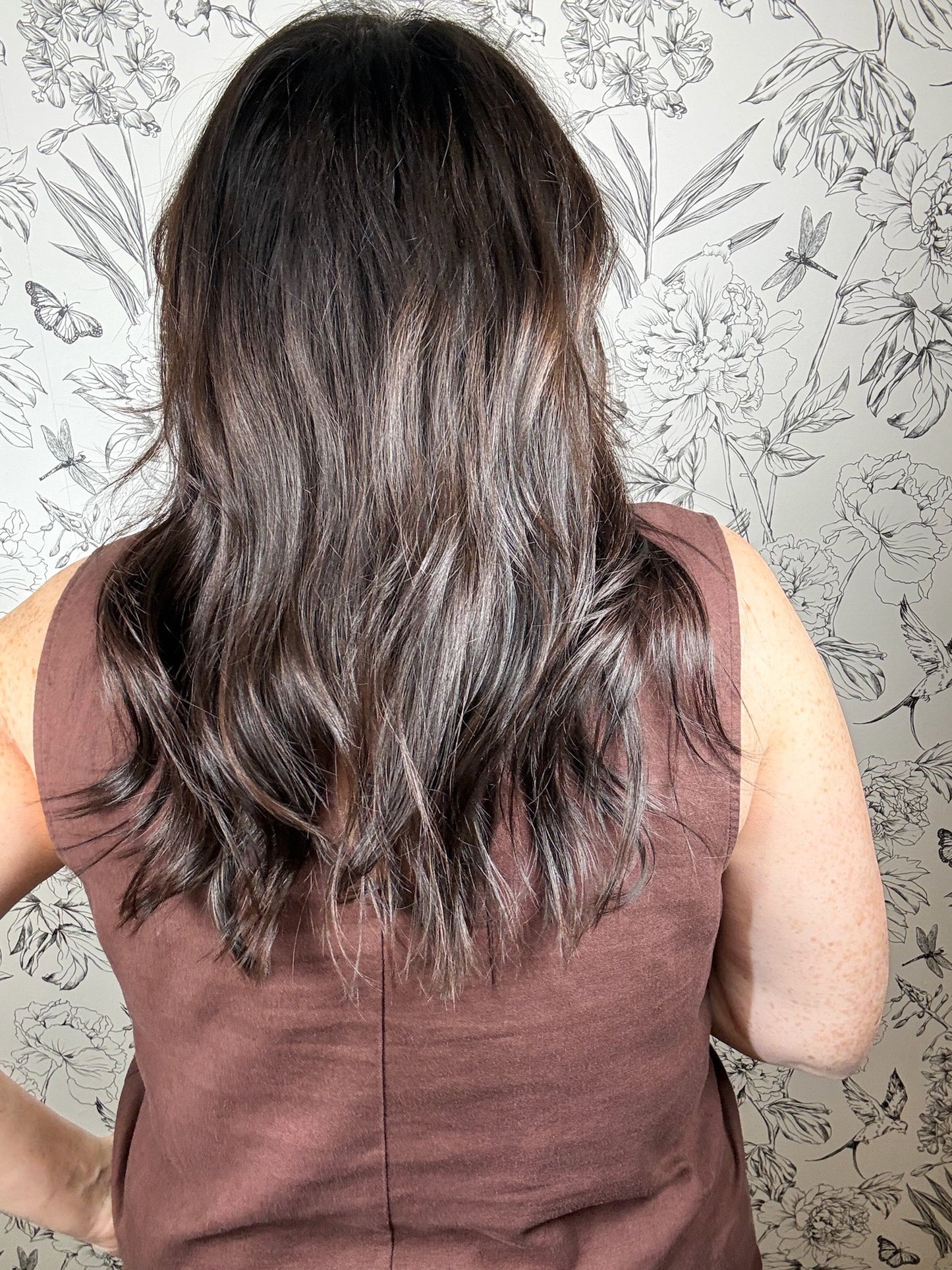 Sloane Linen Tank Chocolate Cherry