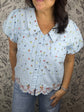 Something Blue Embroidered Blouse
