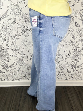 Laid Back Palazzo | Light Wash