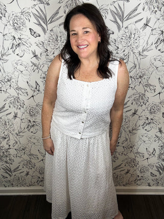 Heirloom Eyelet Midi Skirt