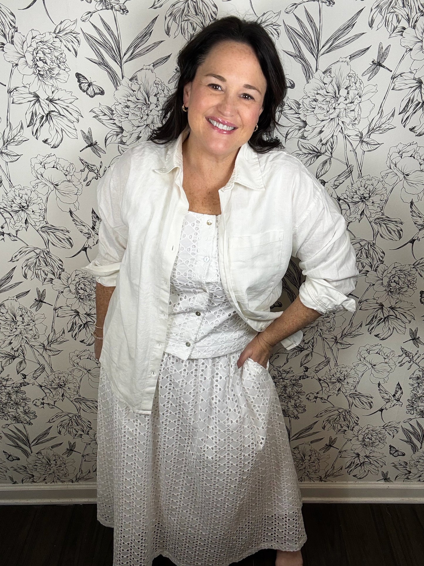 Heirloom Eyelet Midi Skirt