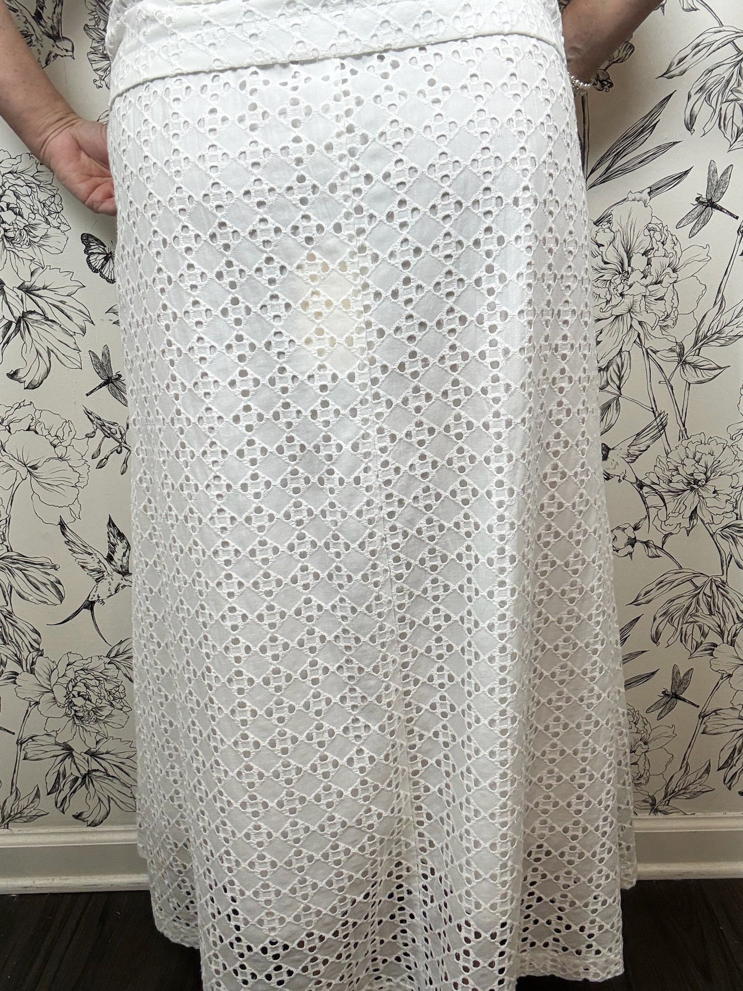 Heirloom Eyelet Midi Skirt