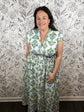floral zip up midi dress SHE & SKY Curvy