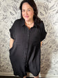 Black Anytime Shirt Dress in Curvy