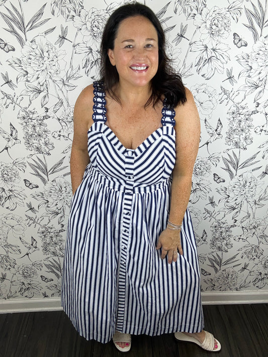 Anchors Away Stripe Mini