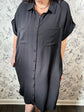 Black Anytime Shirt Dress in Curvy