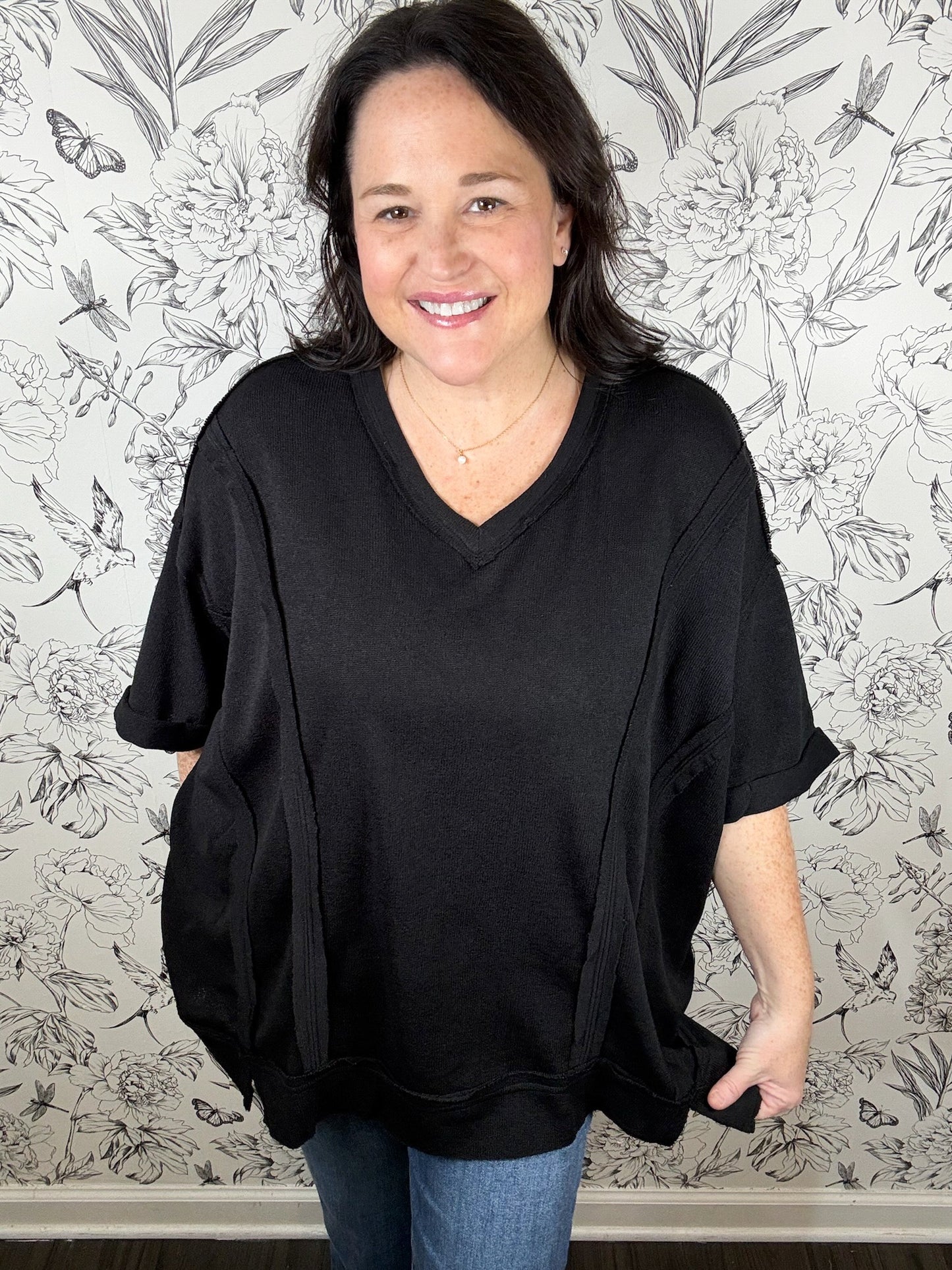 Wear on Repeat Knit Top Curvy