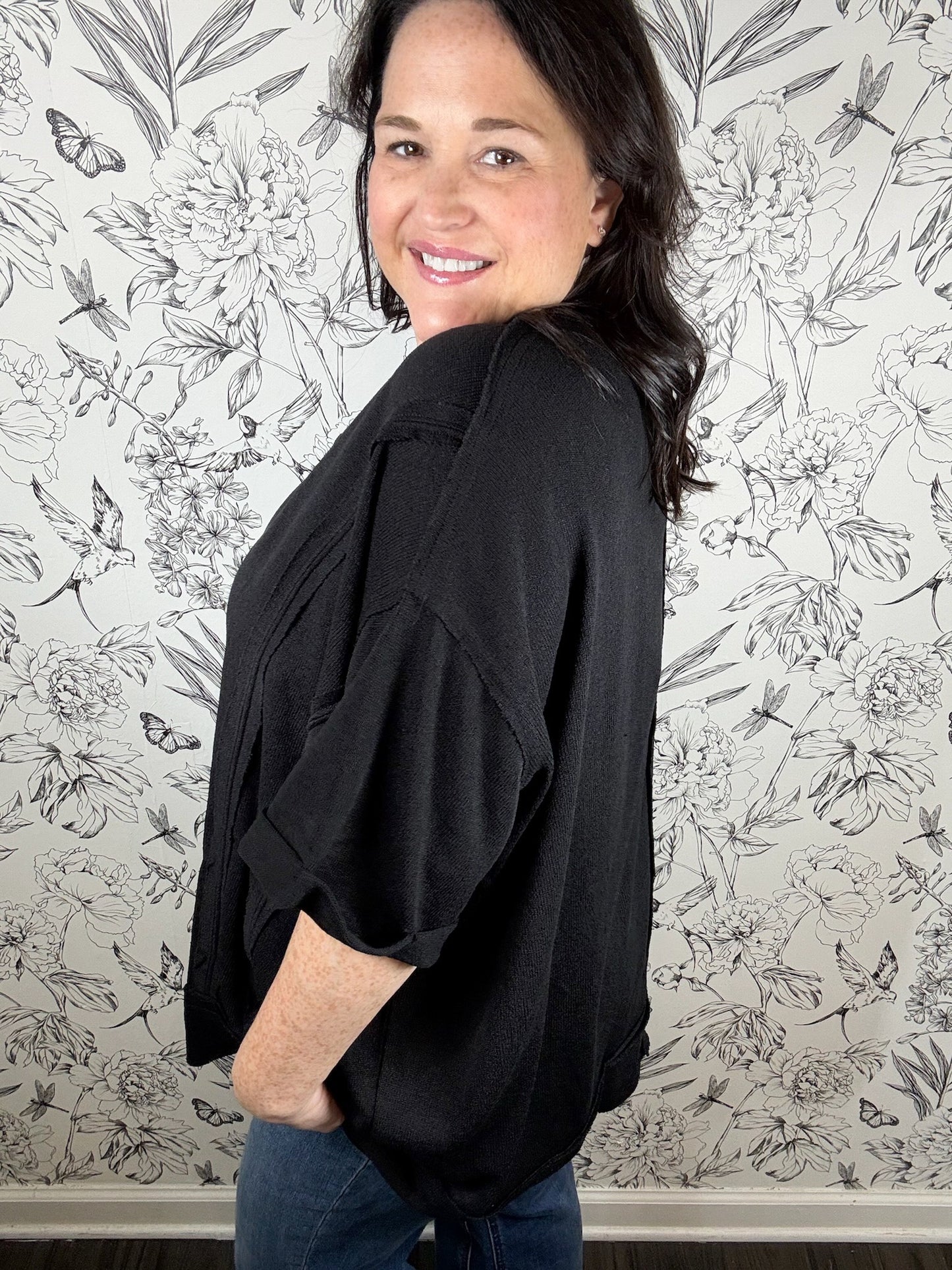 Wear on Repeat Knit Top Curvy