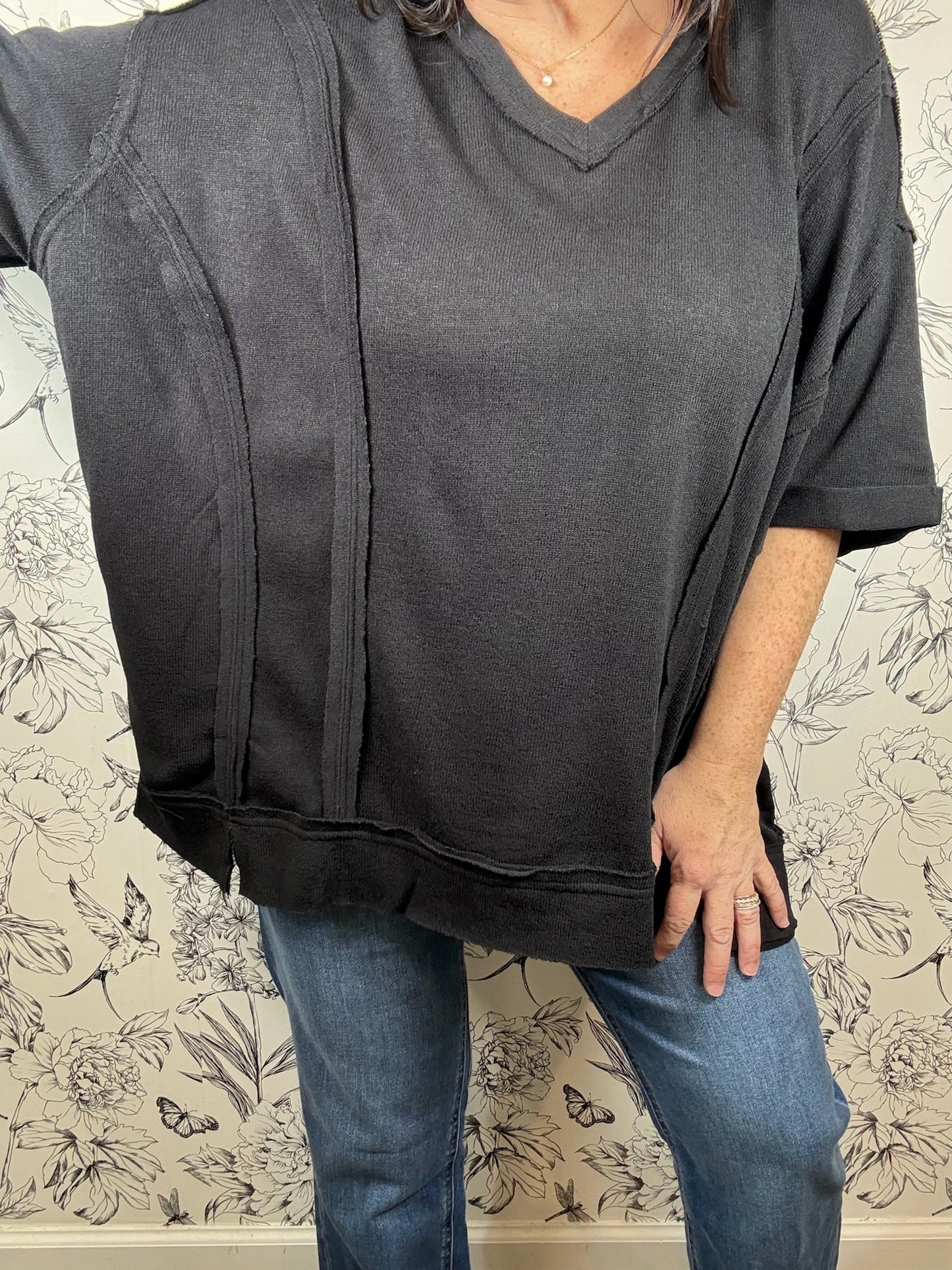 Wear on Repeat Knit Top Curvy