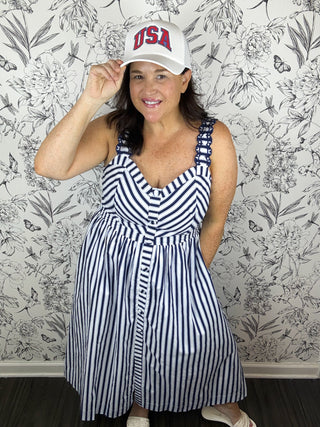 Anchors Away Stripe Mini