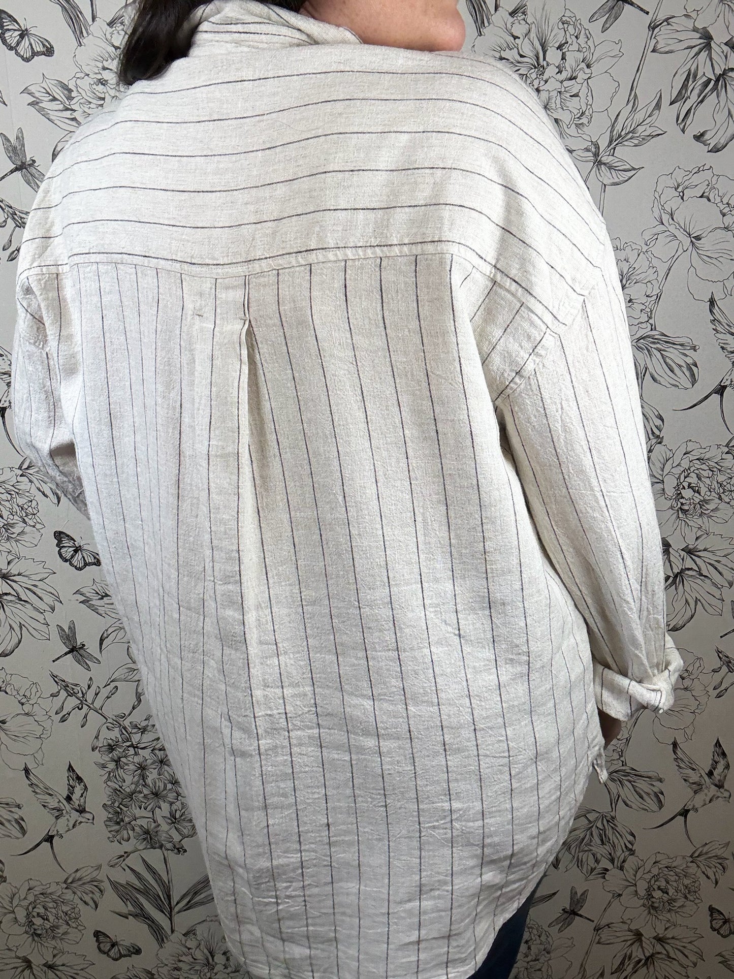 Alfie Stripe Linen Button Up