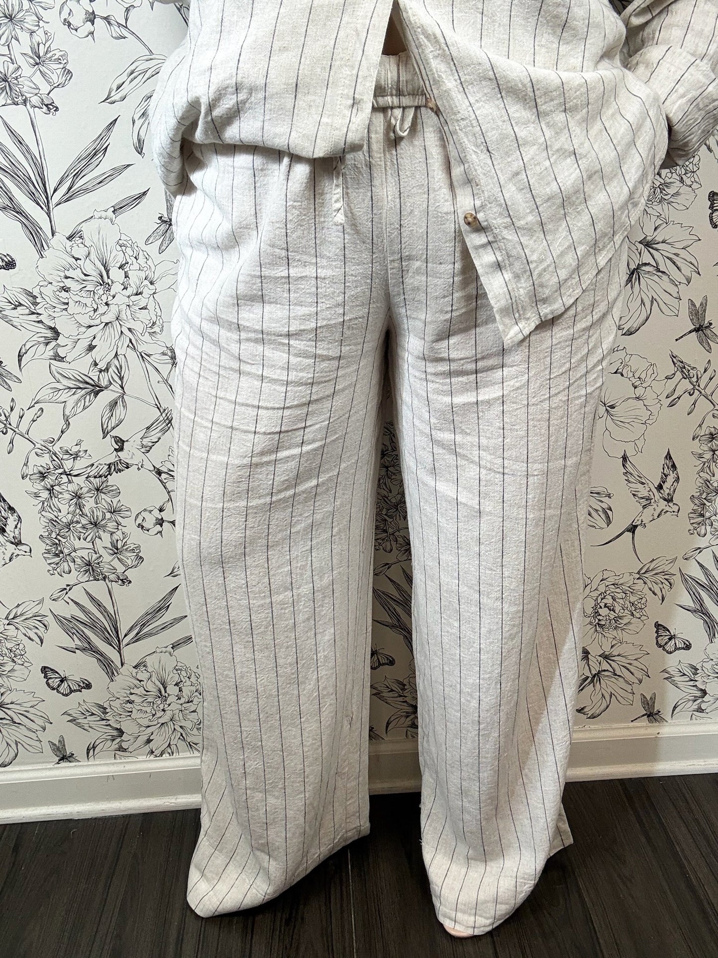 Henri Stripe Wide Leg Trouser