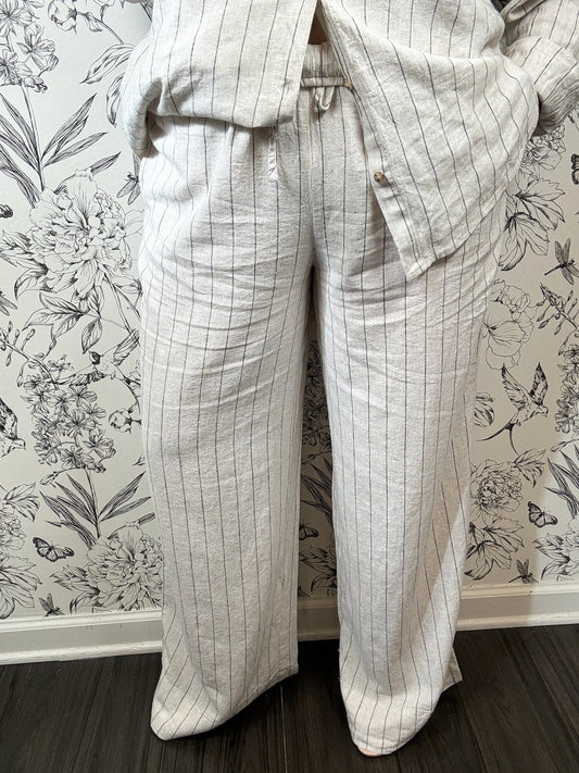 Henri Stripe Wide Leg Trouser