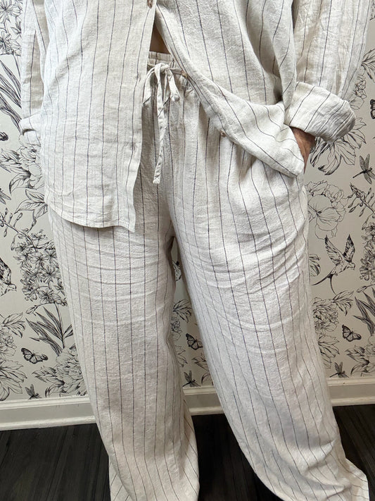 Alfie striped linen pant Z SUPPLY