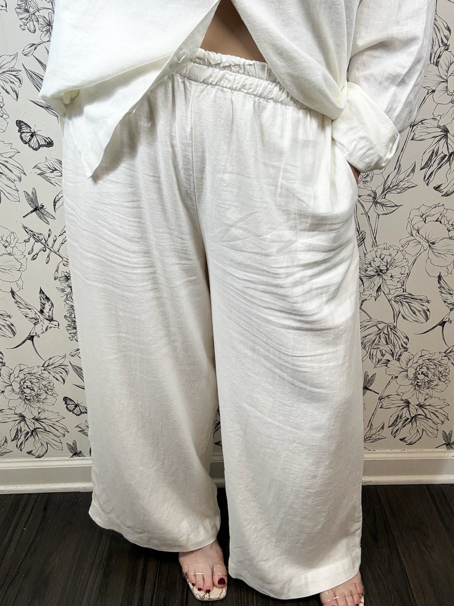 Scout Linen Pant in White