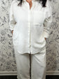 Alfie Button up in White