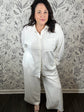 Alfie Button up in White