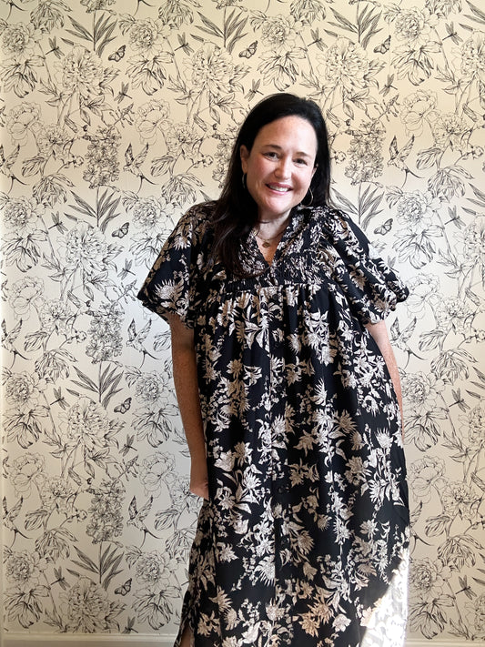The Dahlia Floral Dress - Best & Co. Boutique