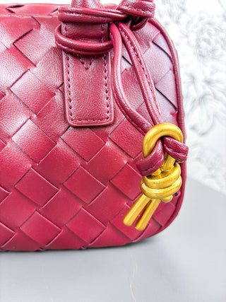 Uma Woven Crossbody | Burgundy
