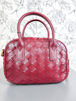 Uma Woven Crossbody | Burgundy