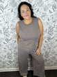 Sloane Jersey Tank | Taupe