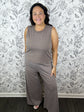 Sloane Jersey Tank | Taupe