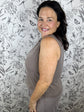 Sloane Jersey Tank | Taupe