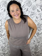 Sloane Jersey Tank | Taupe