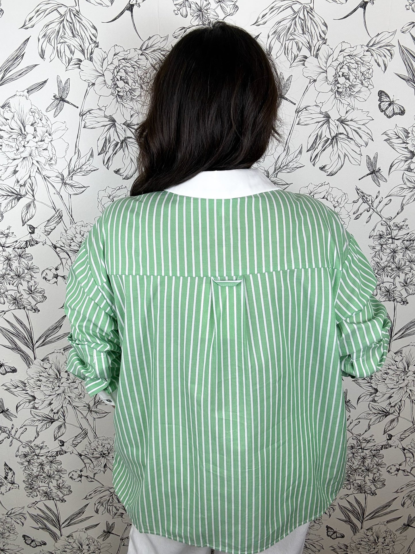 Fairway Stripe Poplin | Green