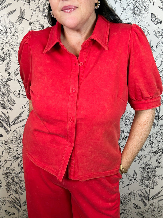 Pomodoro Collared Tee