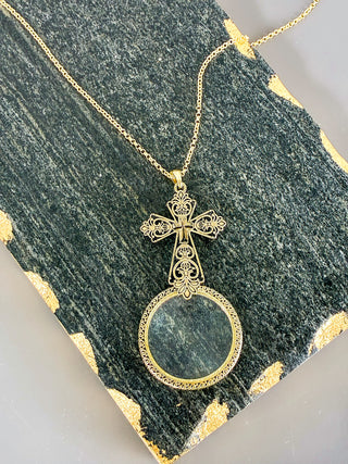 Keepsake Cross Magnifying Necklace