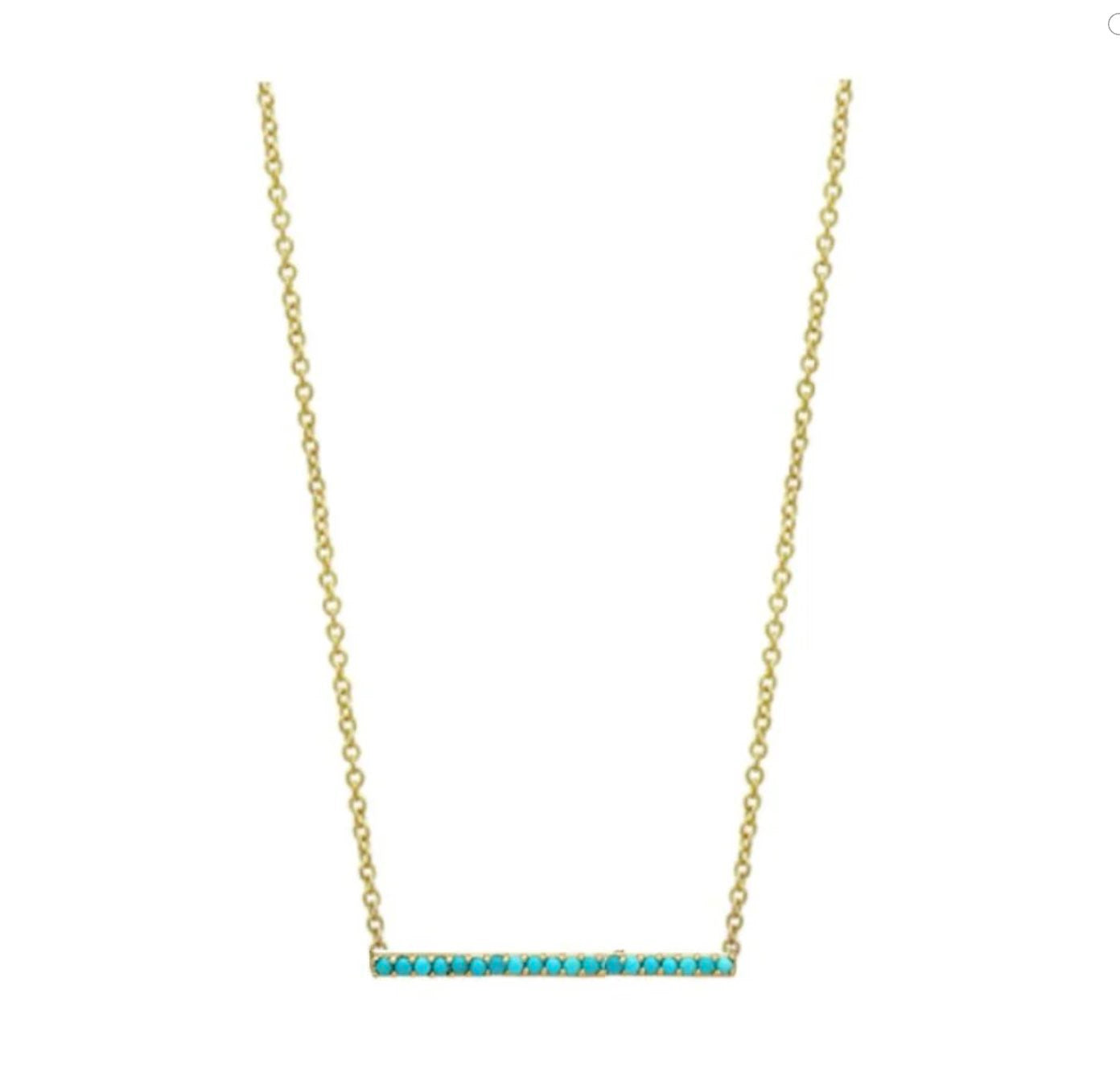 Monroe Turquoise Bar Necklace - Best & Co. Boutique