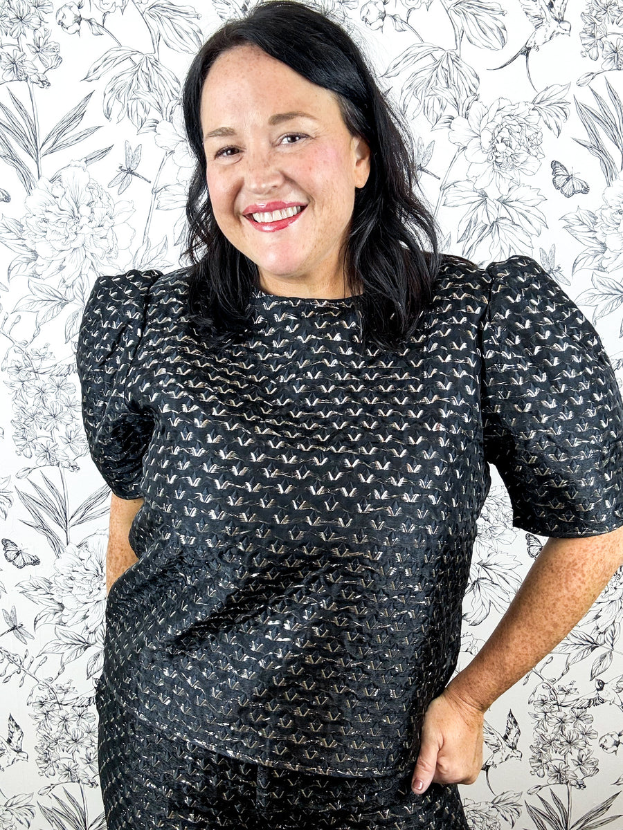 Romy Lurex Blouse