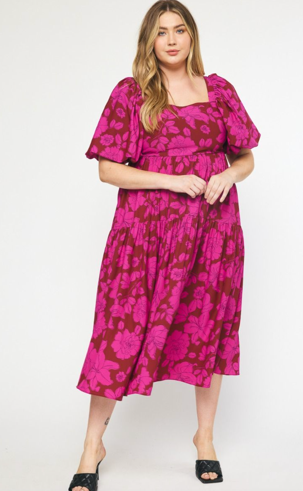 The Maeve Floral Midi Dress - Best & Co. Boutique