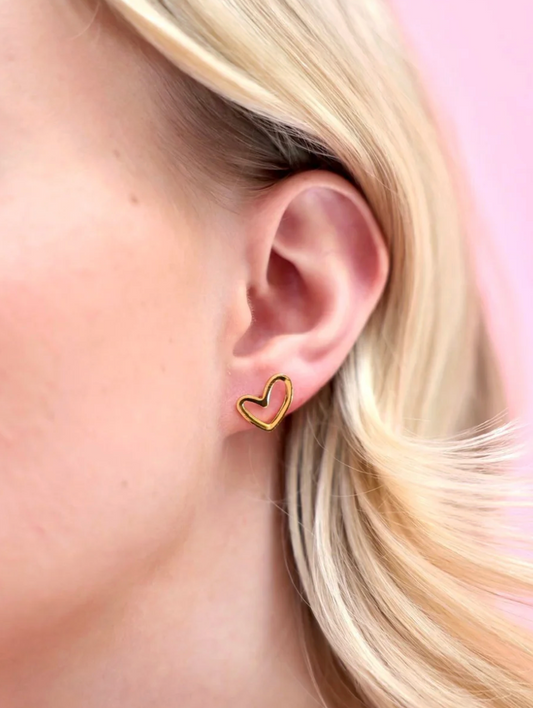 Abby Heart Studs