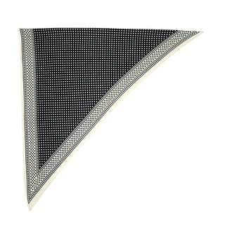 Triangle Scarf | Blk Dot