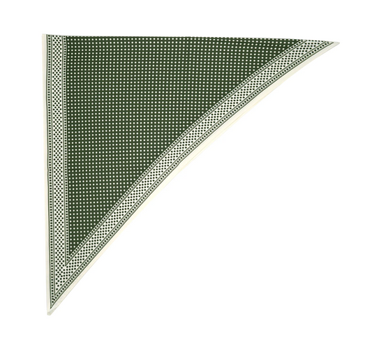 Triangle Scarf | Olive Dot