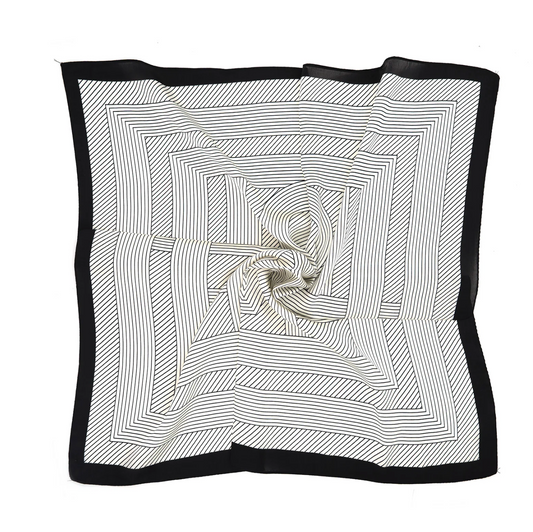 Classic Stripe Scarf | Black