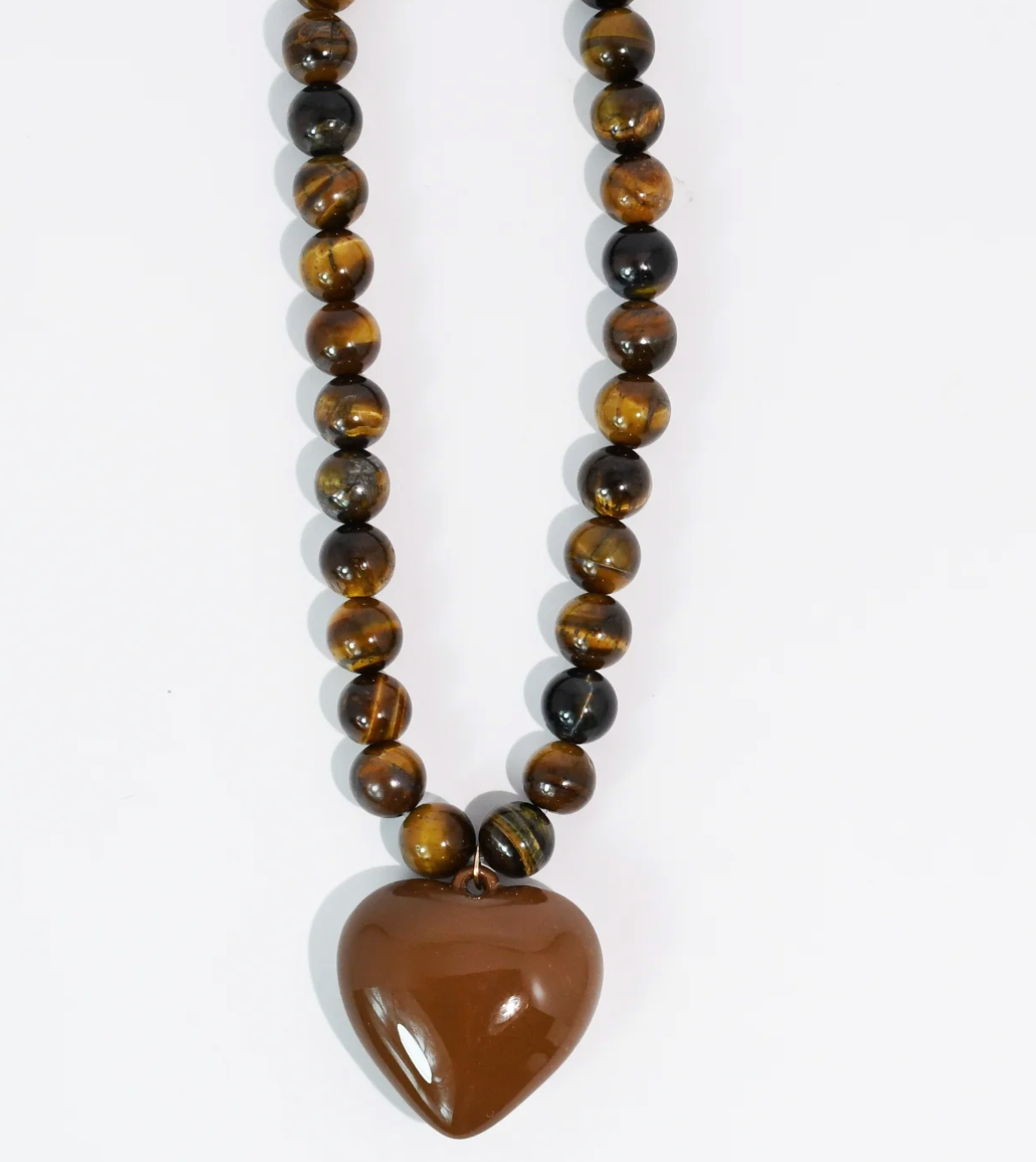 Tiger Eye Heart Necklace